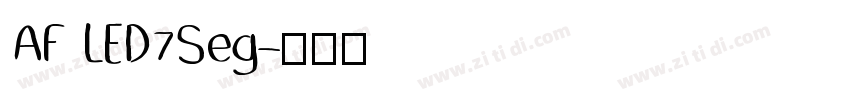 AF LED7Seg字体转换